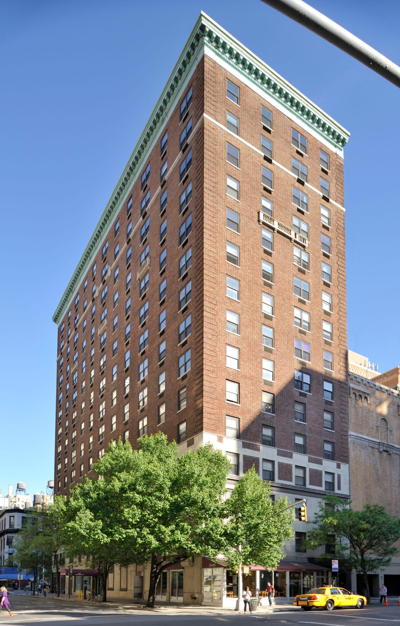 Exterior view of a multi-story senior housing facility