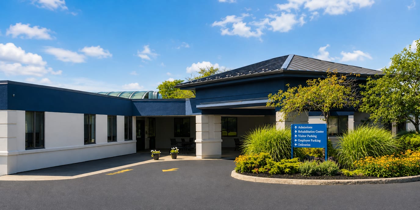 Exterior view of Autumn View Health Care Facility