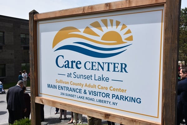 Sign of the Sullivan County Adult Care Center's Main Entrance