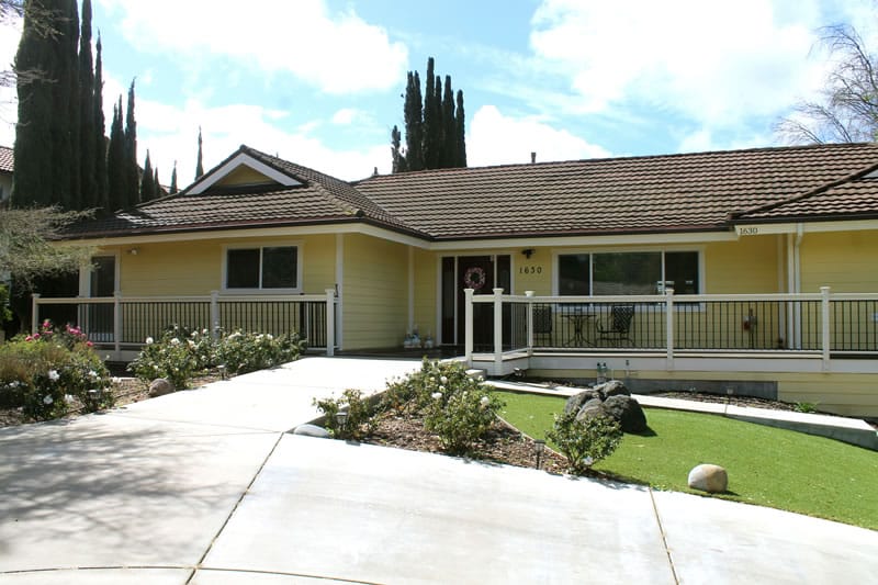 Exterior view of a senior living facility