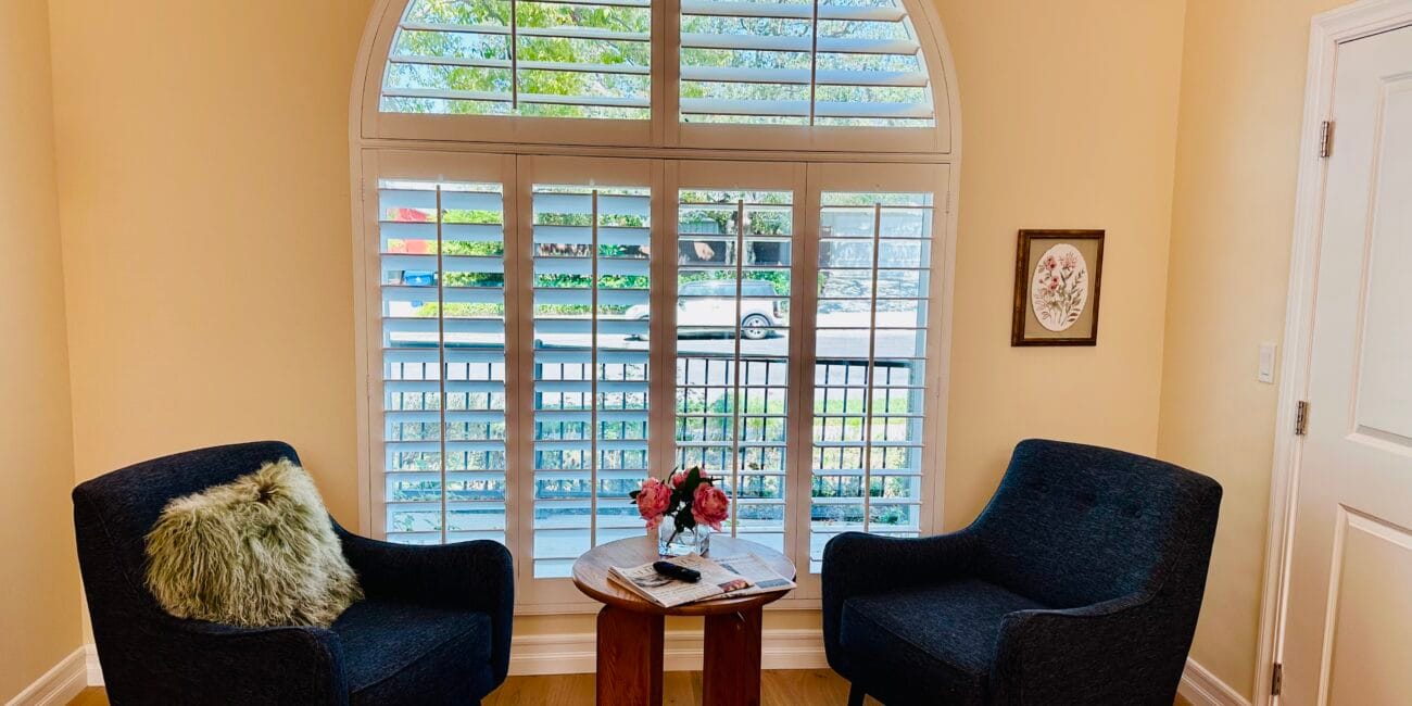 Cozy seating area with chairs and a window