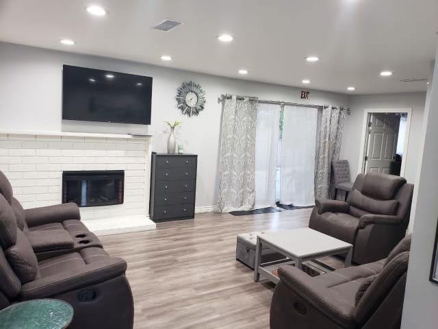 Cozy common area with seating and decor