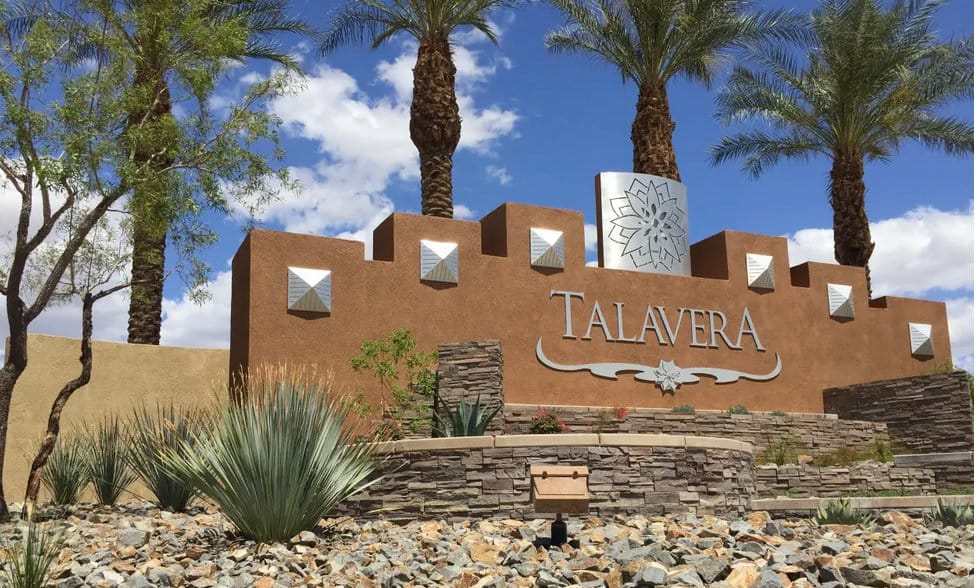 Exterior view of Talavera facility entrance with landscaping