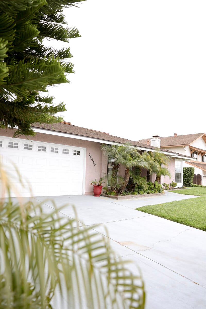 Exterior view of a residence with landscaping