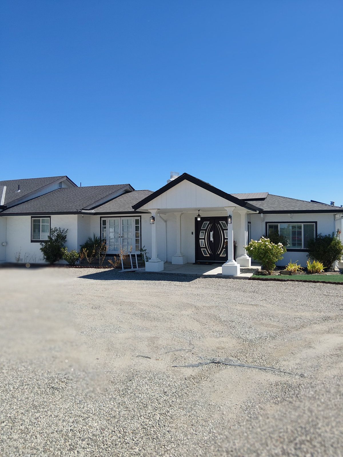 Exterior view of a senior living facility entrance