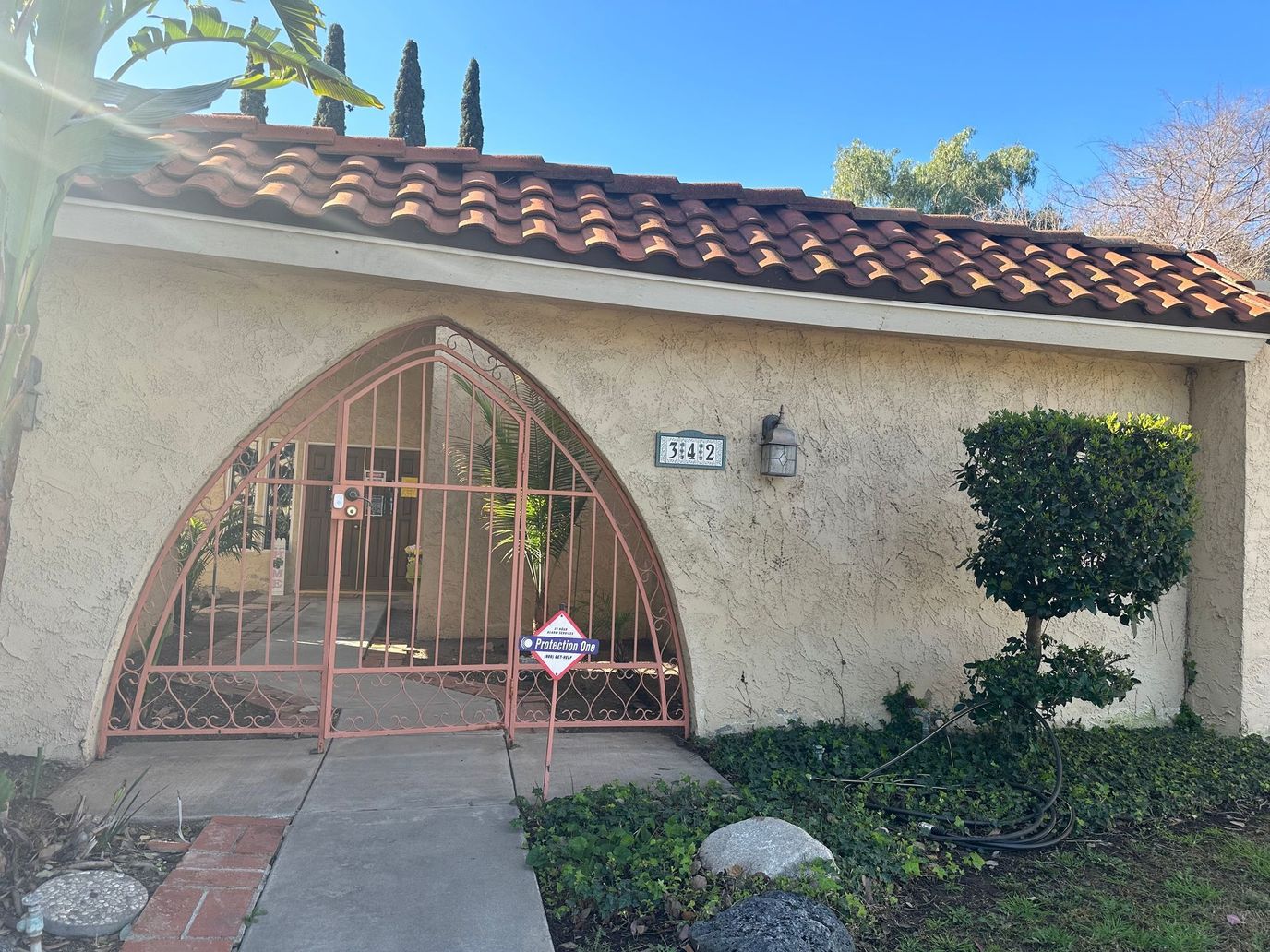 Exterior view of a senior care facility entrance