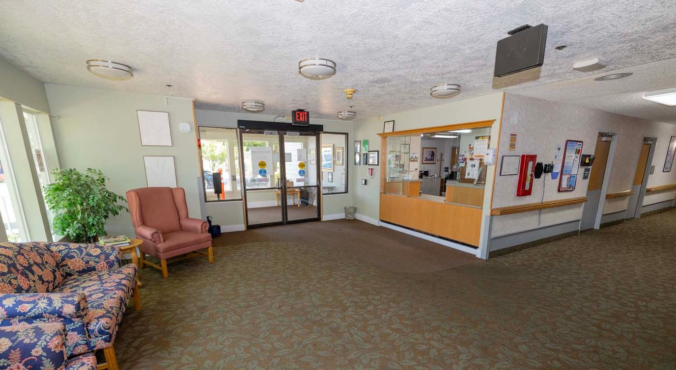 Interior view of a common area in the facility