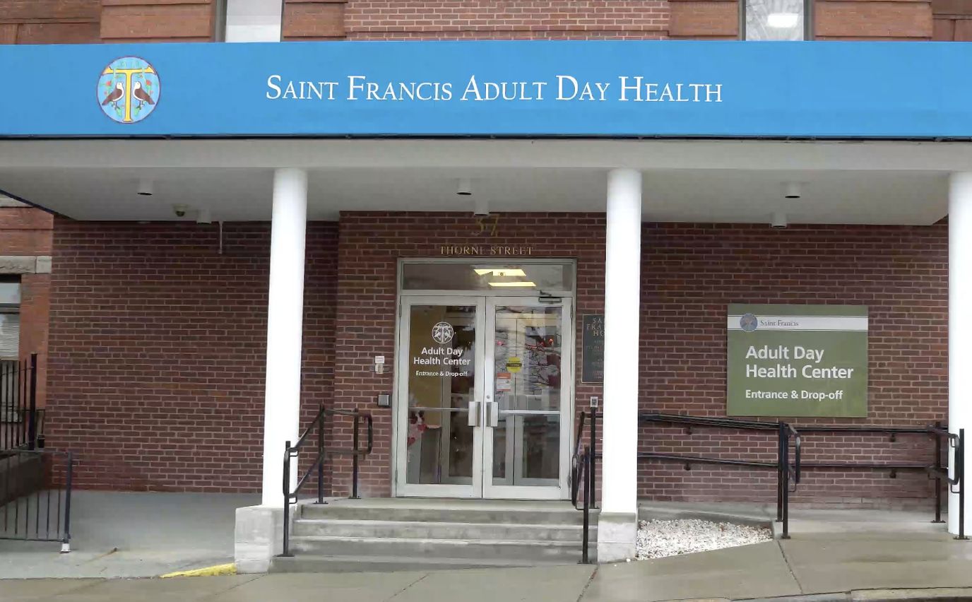 Front entrance of Saint Francis Adult Day Health Center