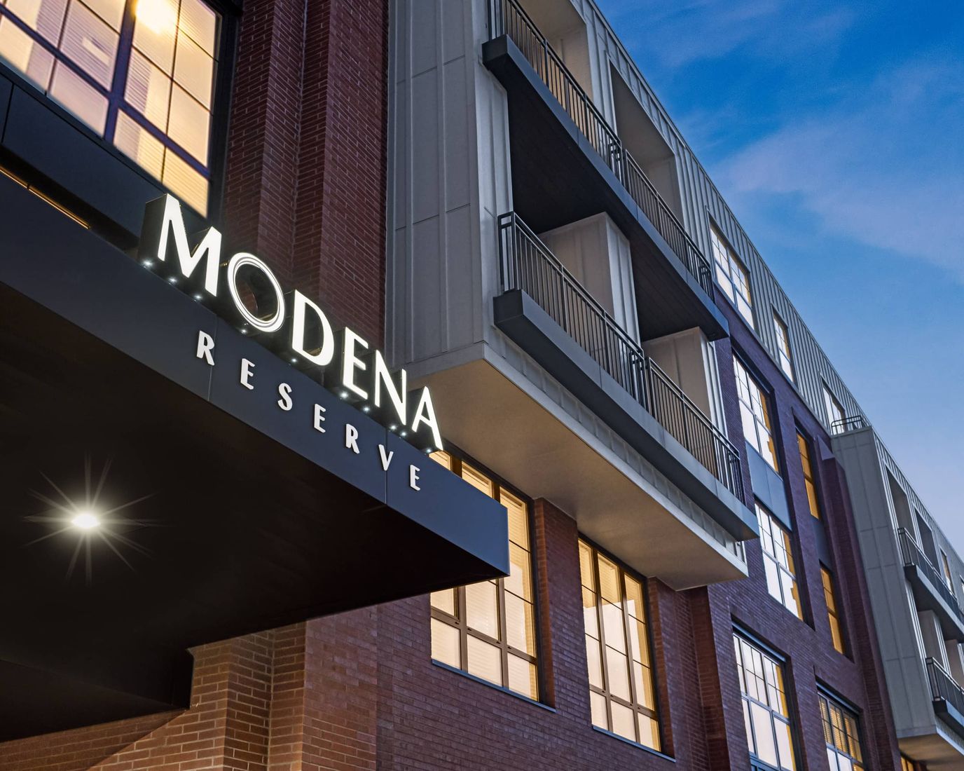 Exterior view of Modena Reserve at Kensington building