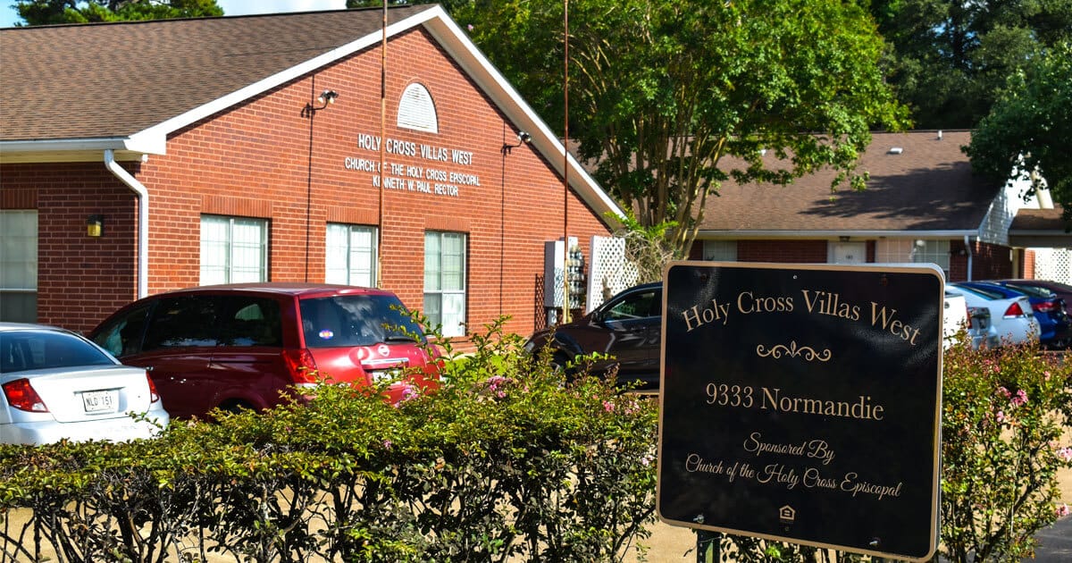Exterior view of Holy Cross Villas West facility