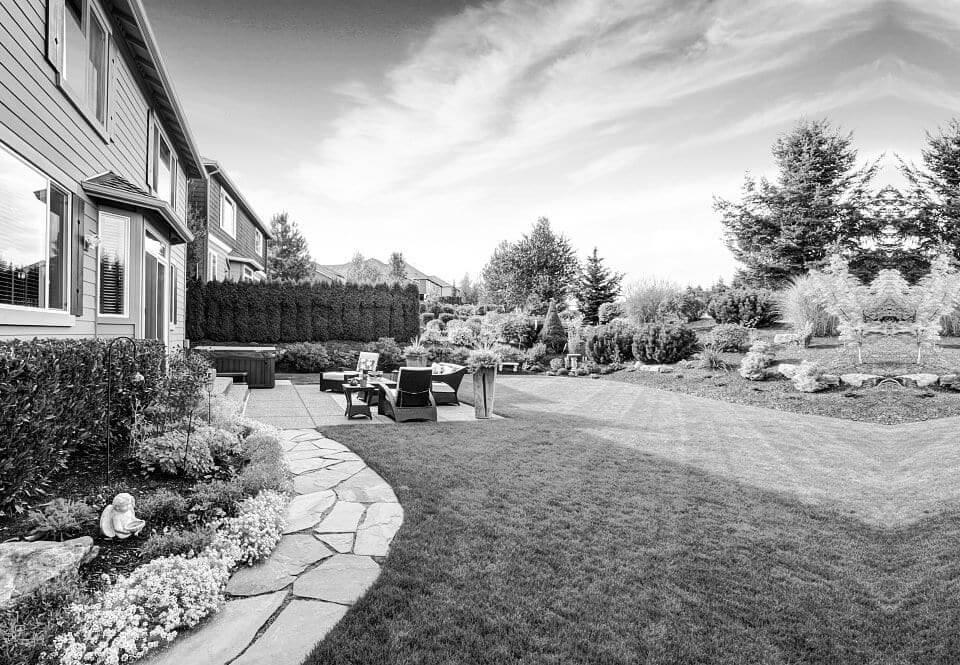 Beautiful outdoor space with well-maintained gardens