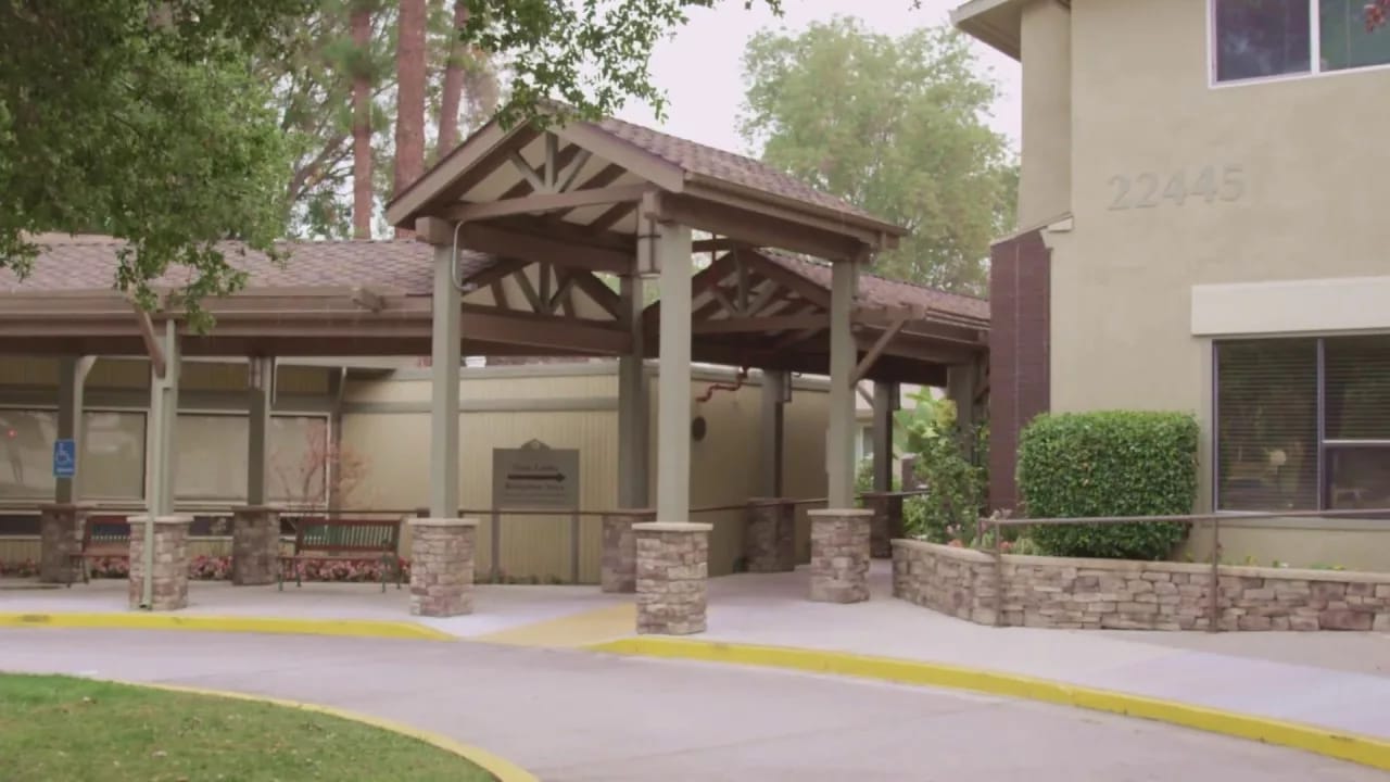 Exterior entrance of Sunny View facility