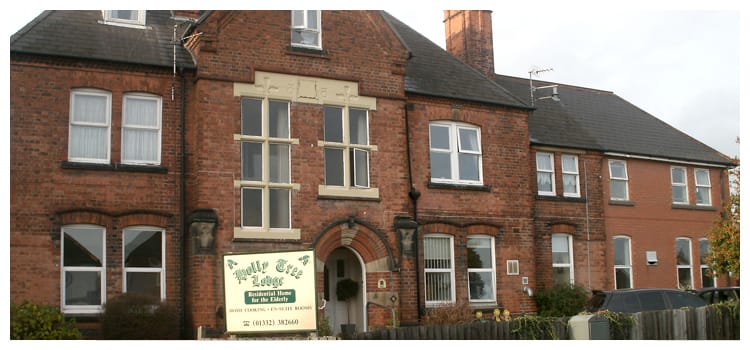 Exterior view of Holly Tree Lodge residential home