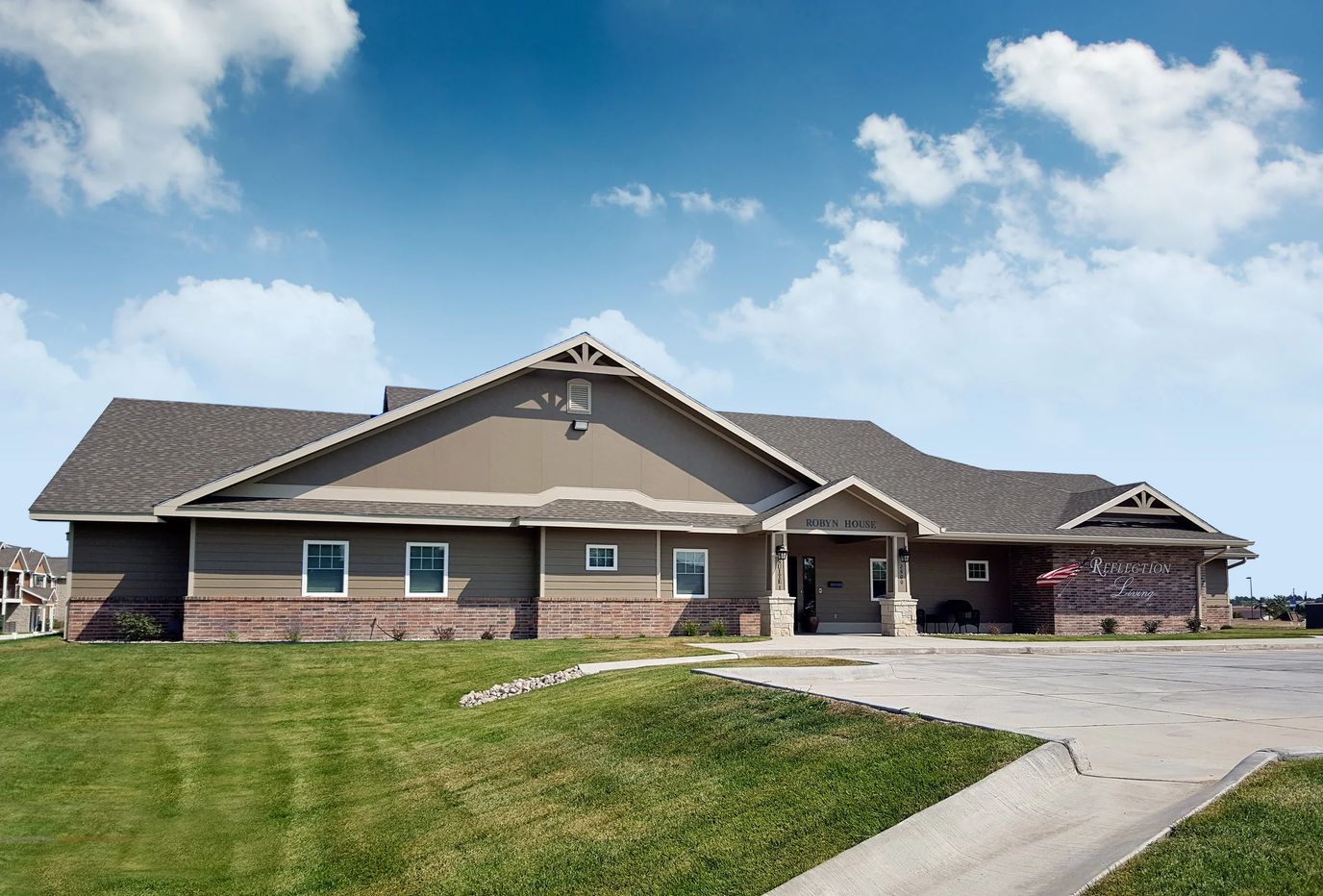 Exterior view of the Reflection Living facility