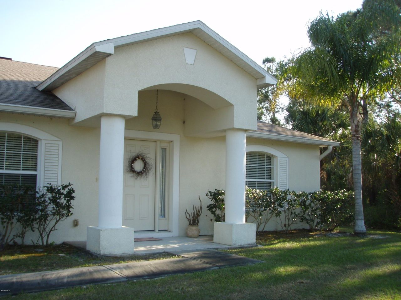Exterior view of a residential facility entrance