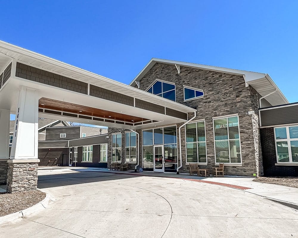 Entrance to Edencrest at Timberline nursing home