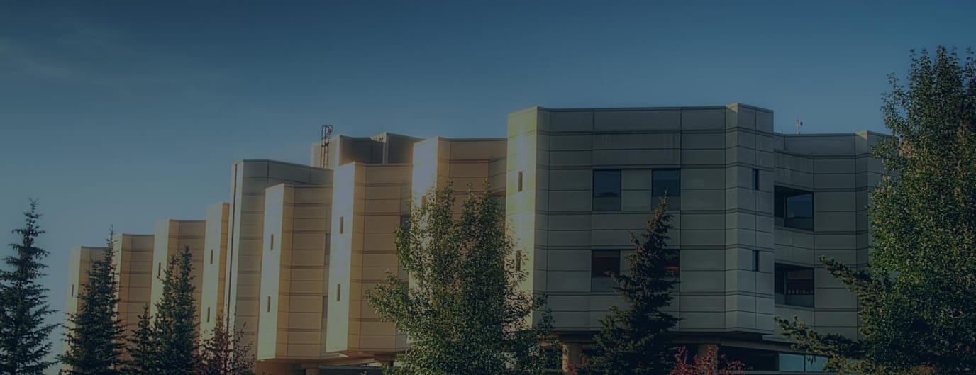 Exterior view of a modern care facility building.