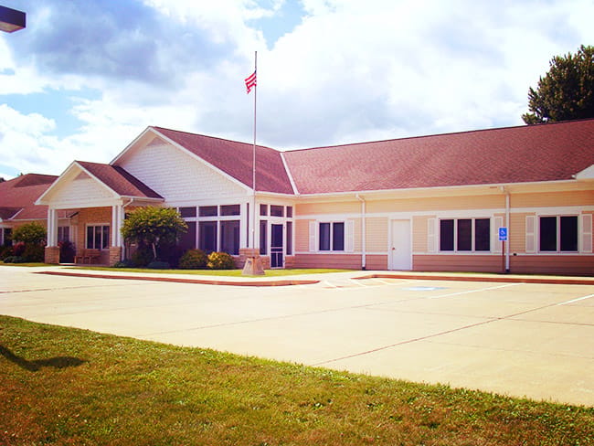 Exterior view of the Thornton Heights Assisted Living facility