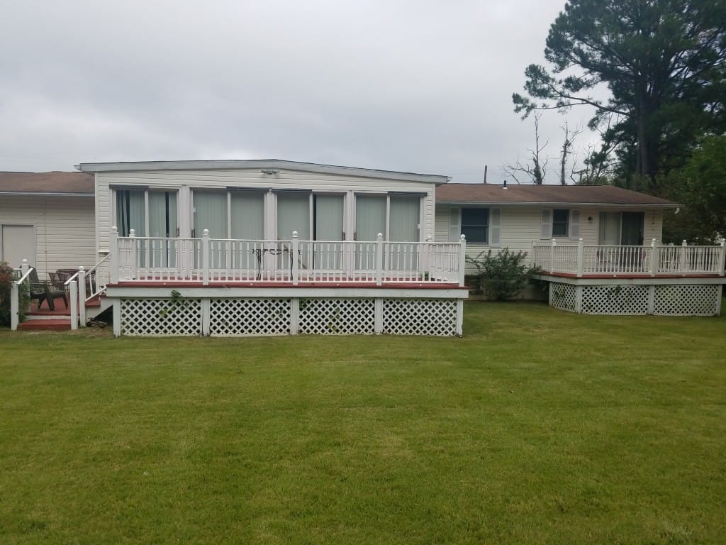 Exterior view of the facility with outdoor decks