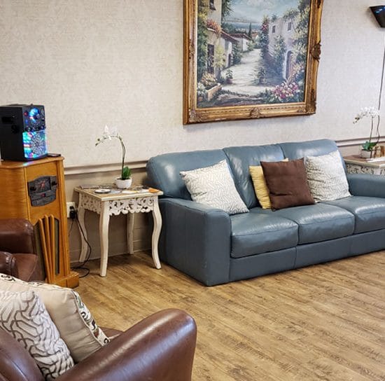 Cozy lounge area with comfortable seating