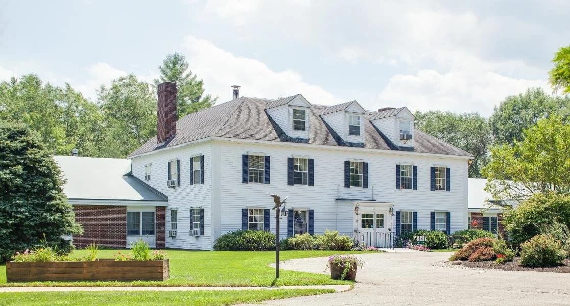 Exterior view of a well-maintained senior living facility
