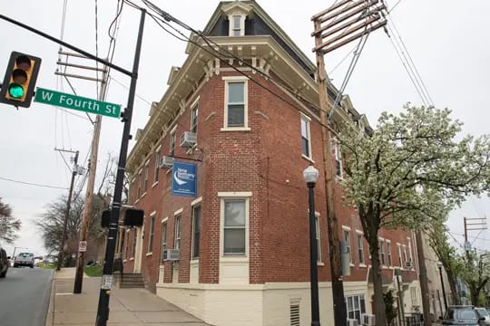 Exterior view of a senior living facility building