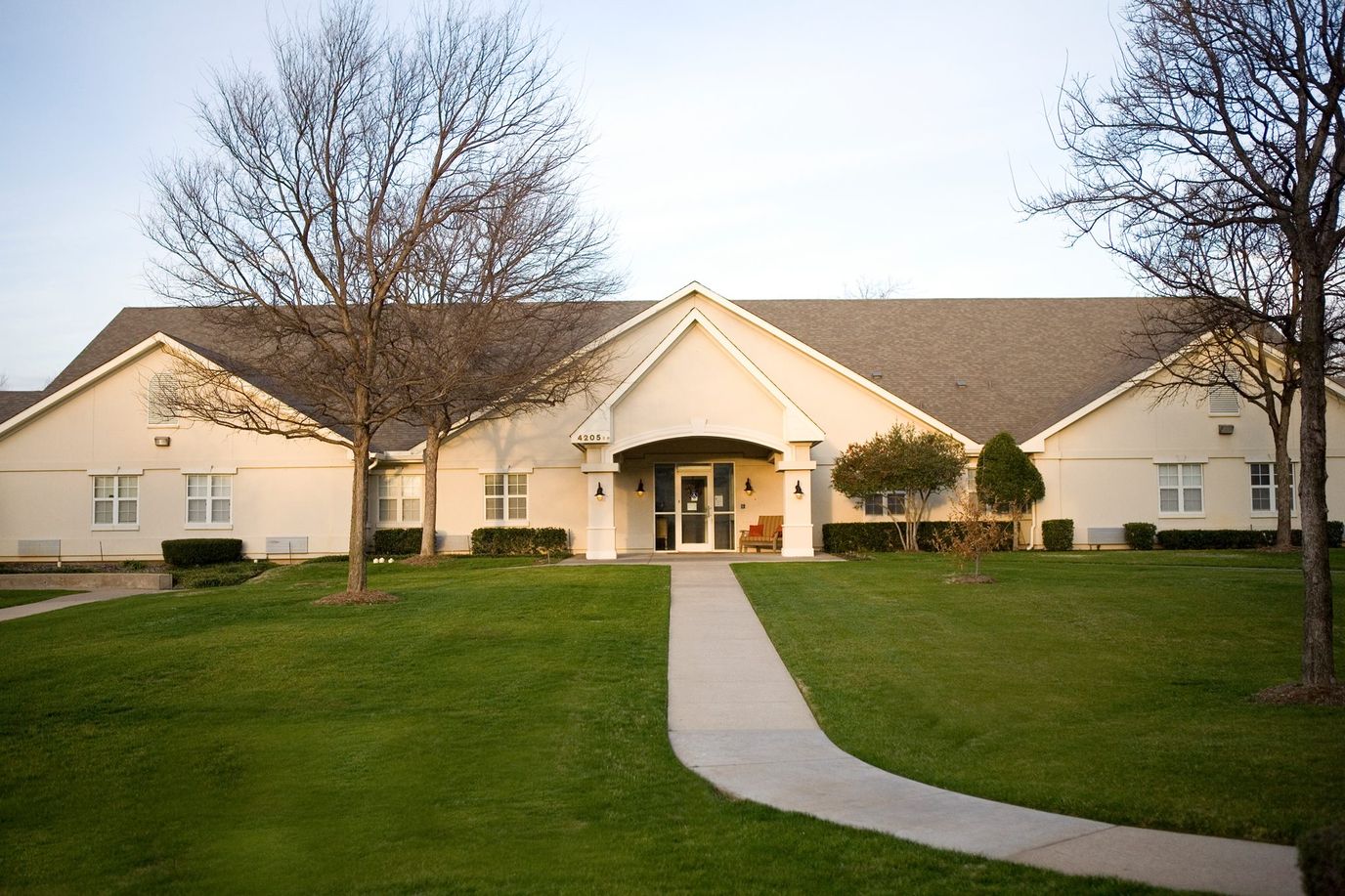 Exterior view of a nursing home facility