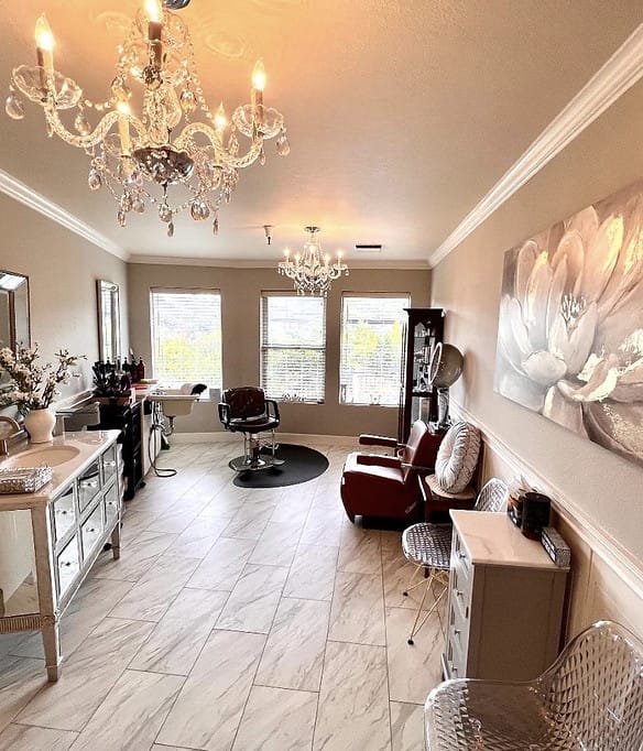 Interior of a salon in a senior living facility