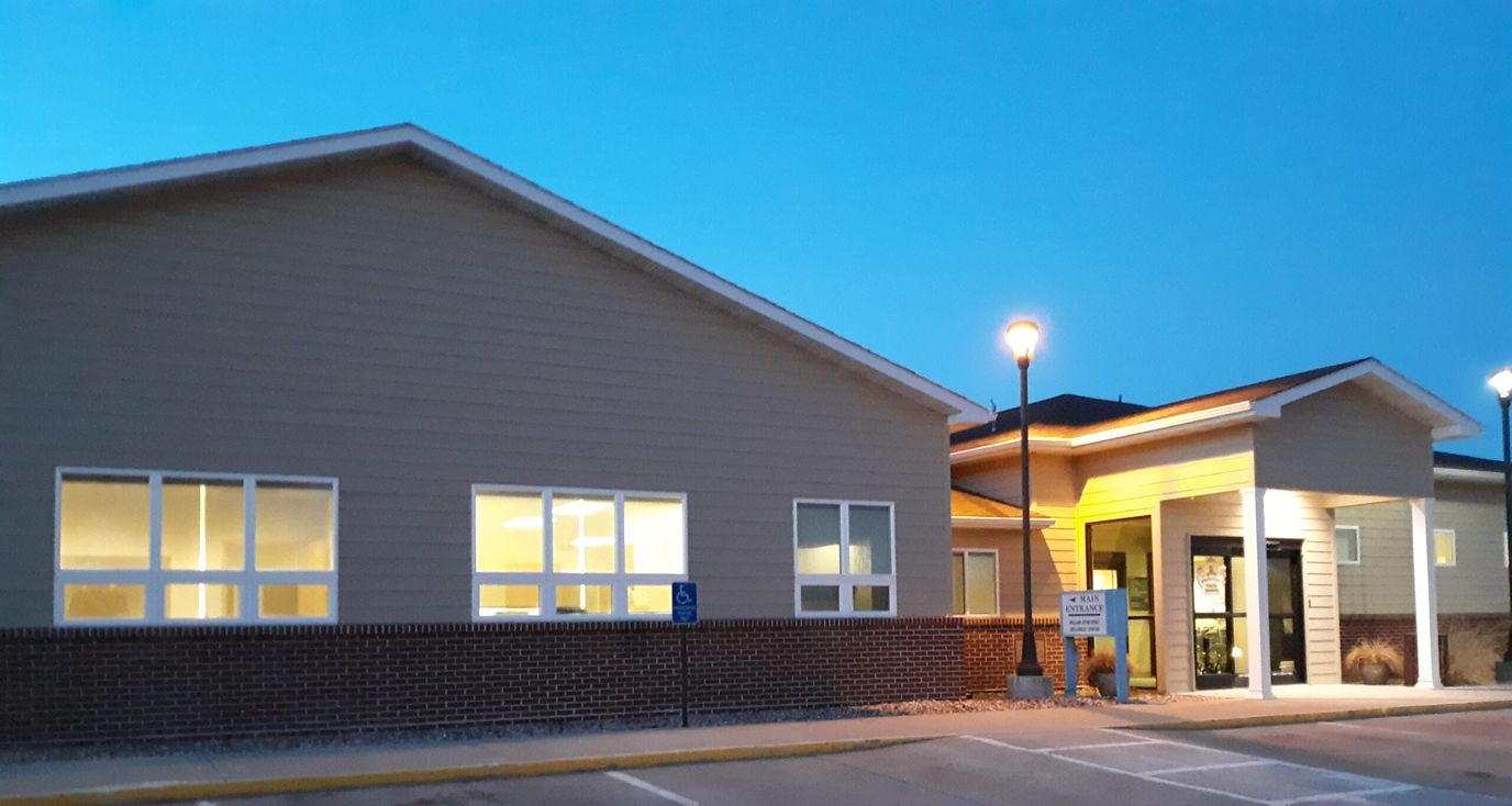 Exterior view of the Sedgwick County Memorial Nursing Home building