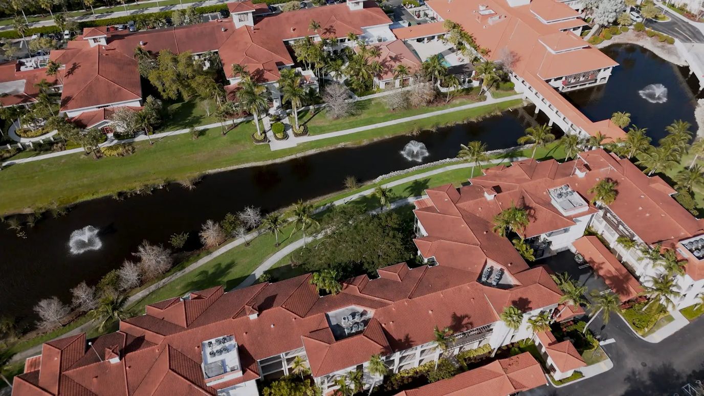 Aerial view of the facility and surrounding landscape