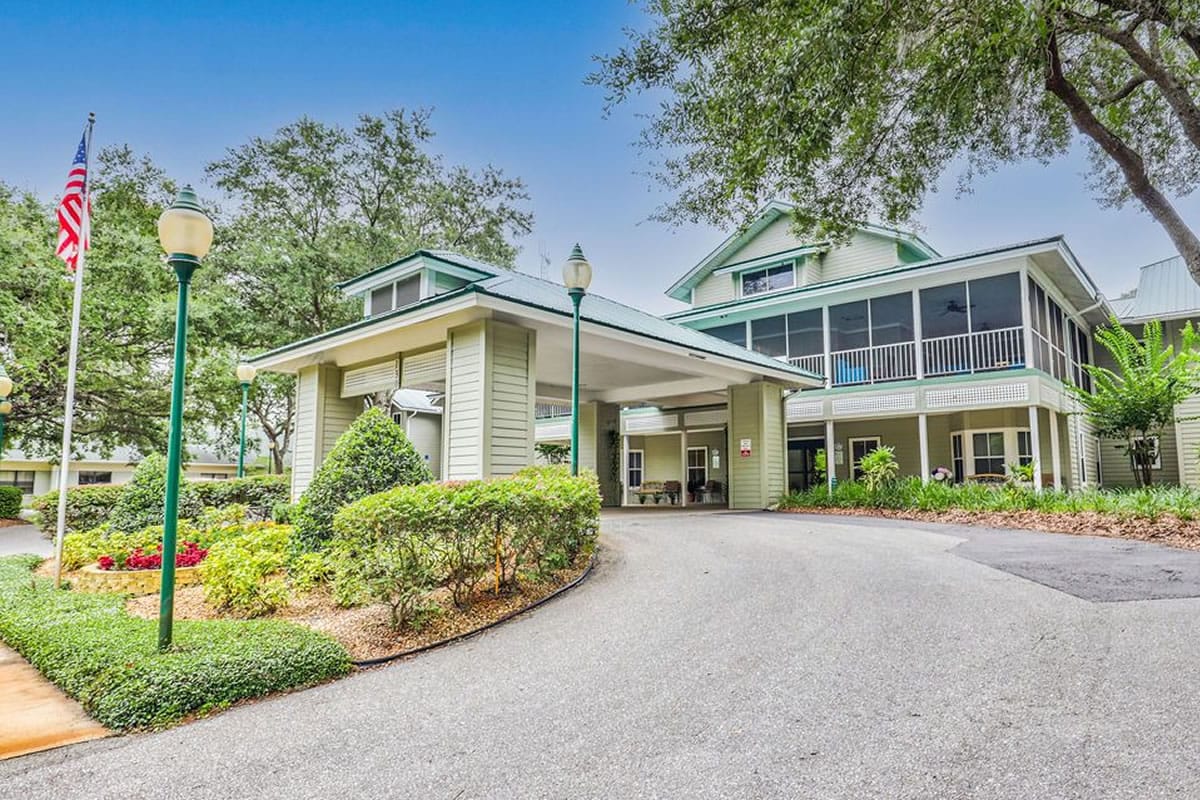 A beautiful exterior view of the Groves at Alliance Community