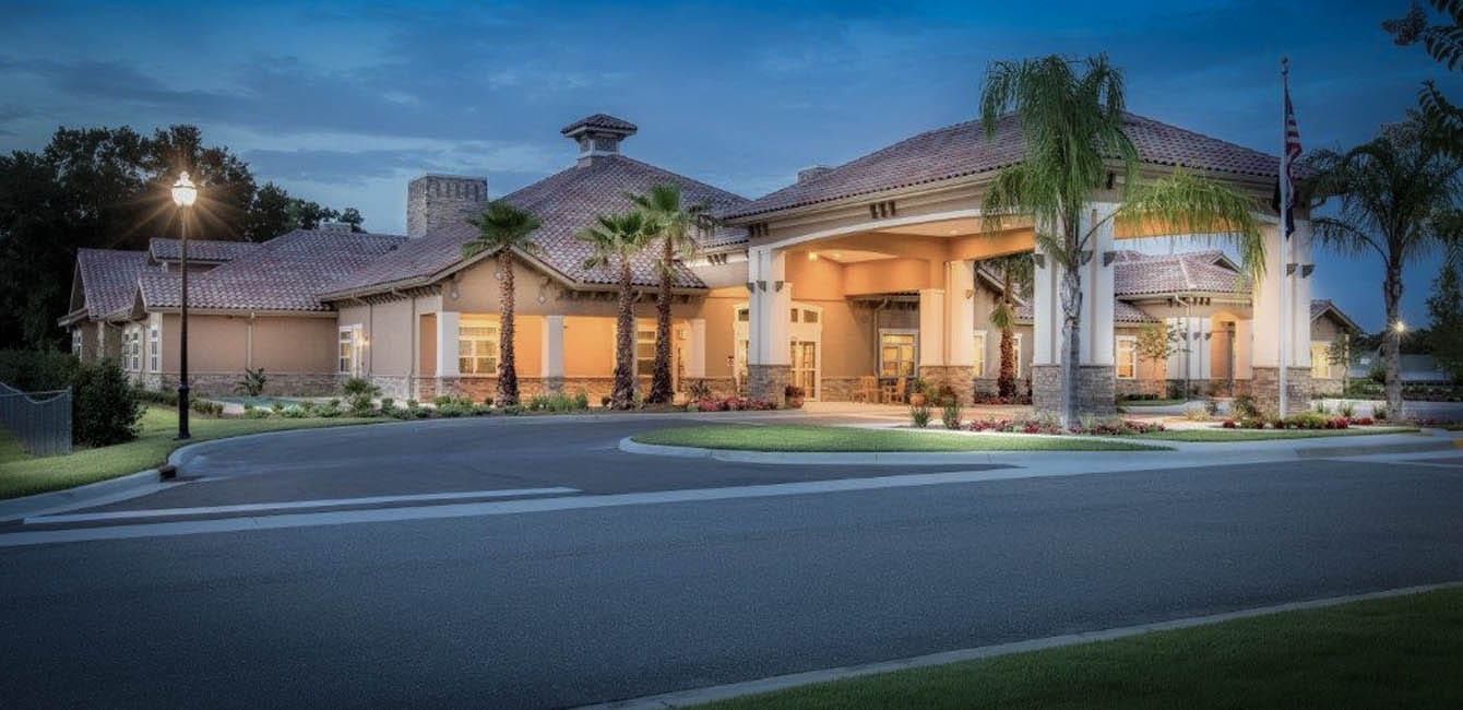 Exterior view of Mission Oaks Assisted Living facility