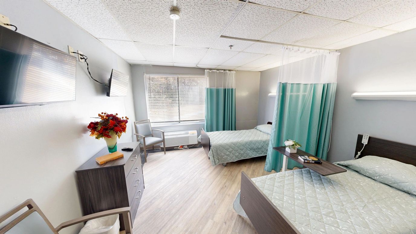 Cozy interior view of a shared resident room