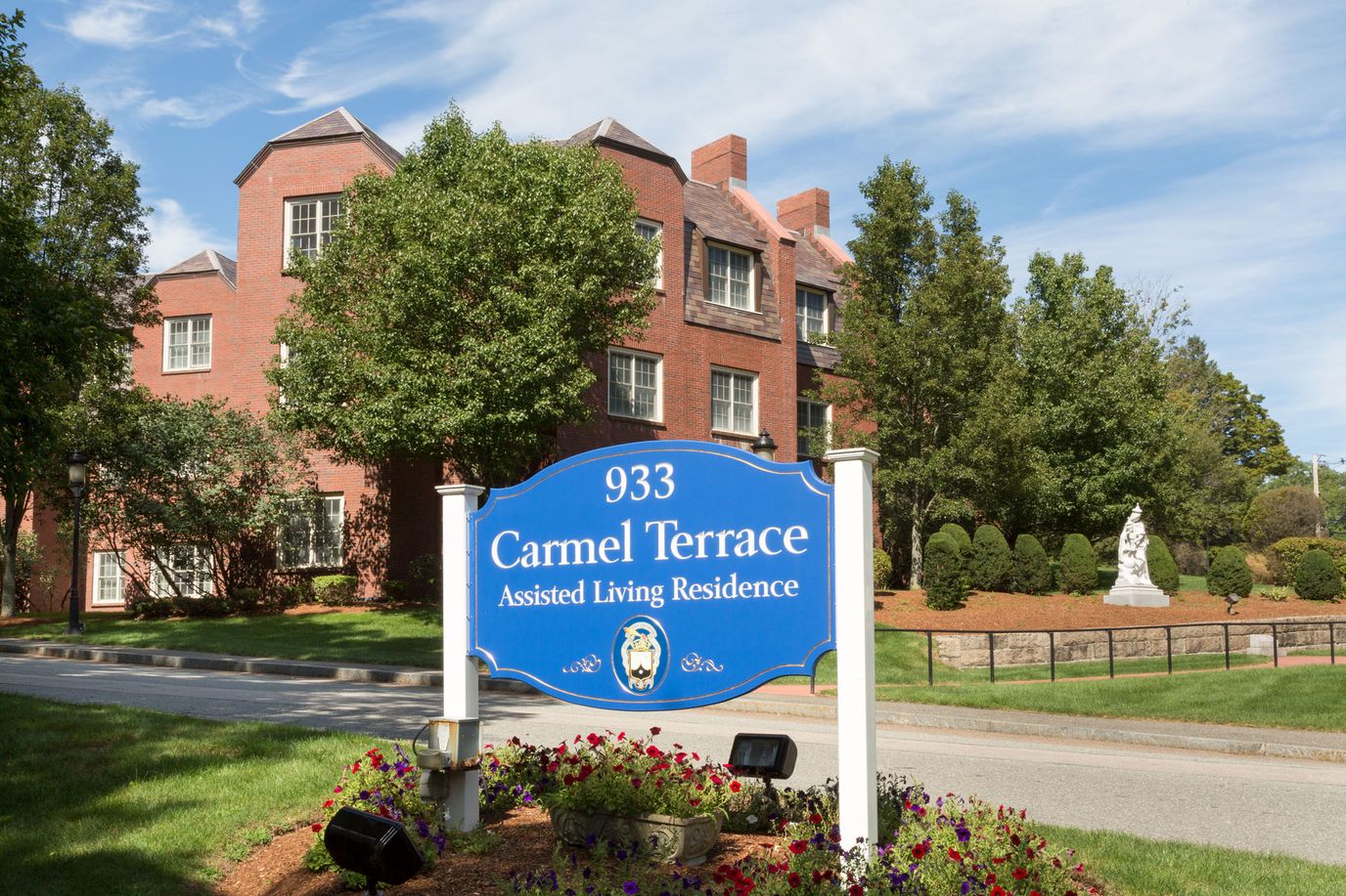 Exterior view of Carmel Terrace Assisted Living Residence