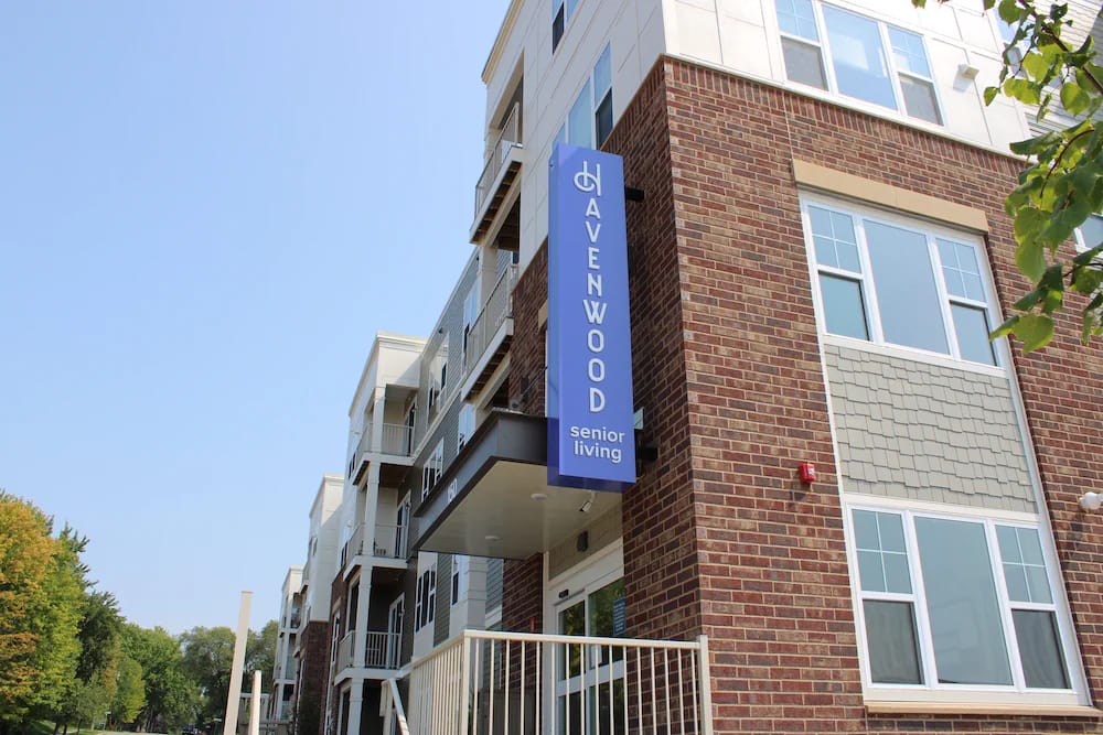 Exterior view of Havenwood senior living facility