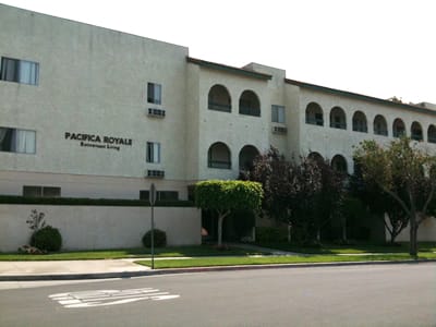 Exterior view of Pacifica Royale Assisted Living facility.