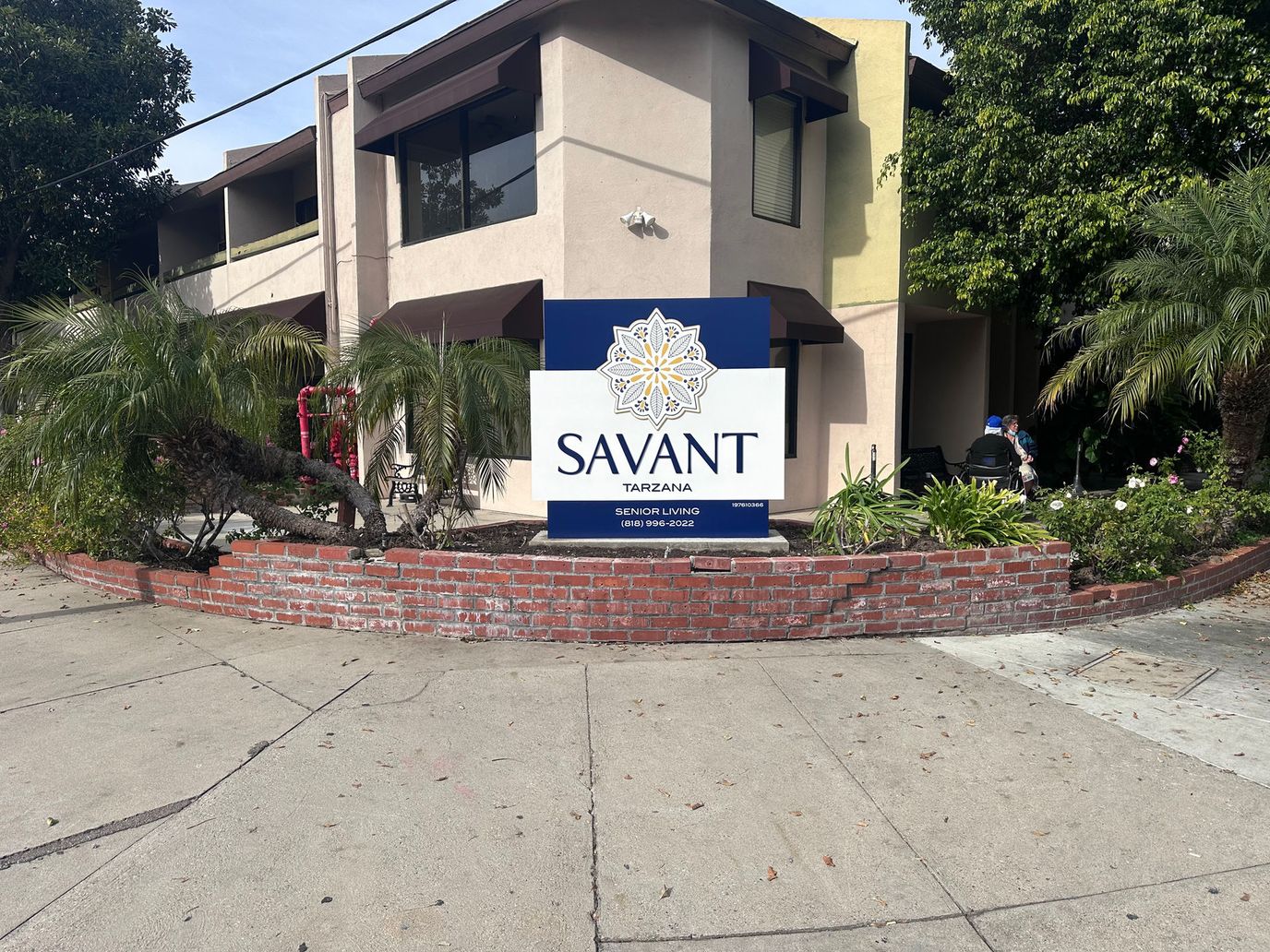 Exterior sign for Savant facility