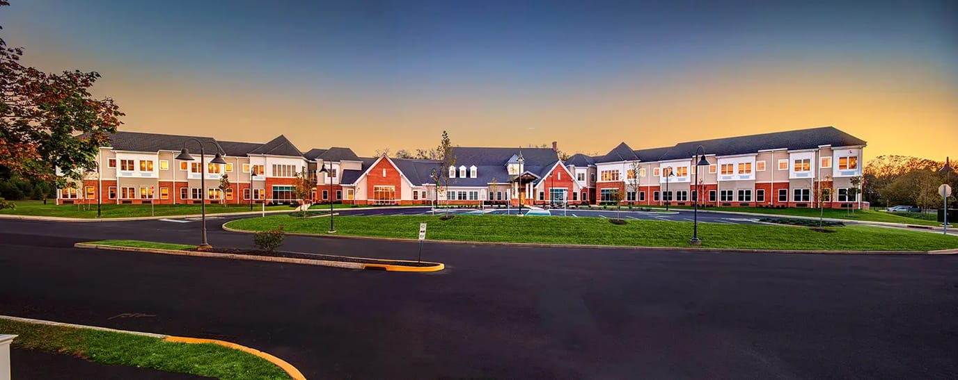 Exterior view of Village Point assisted living facility