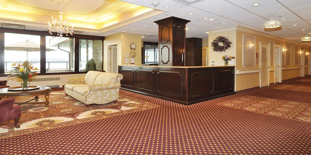 Interior view of a welcoming lobby area