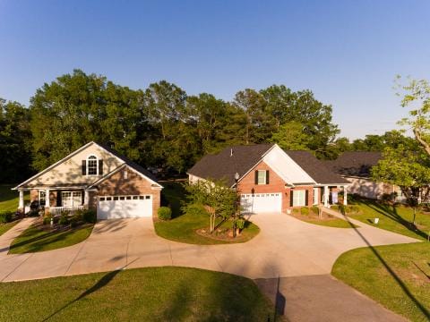 Aerial view of residential buildings at senior care facility