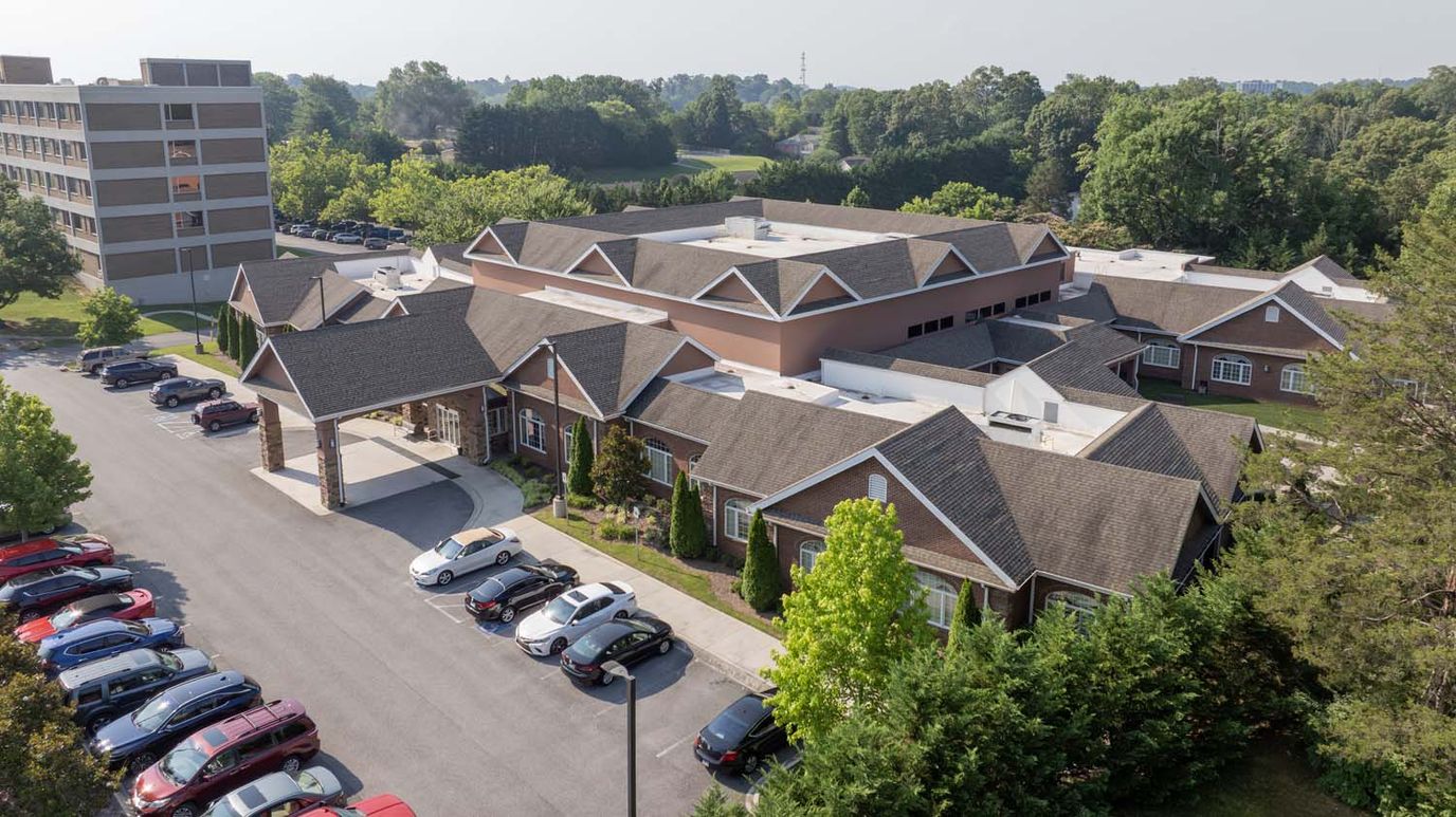 Aerial view of the Wellpark Health and Rehabilitation facility