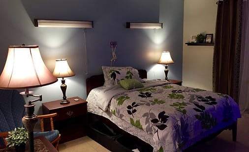 Cozy private resident room with modern decor