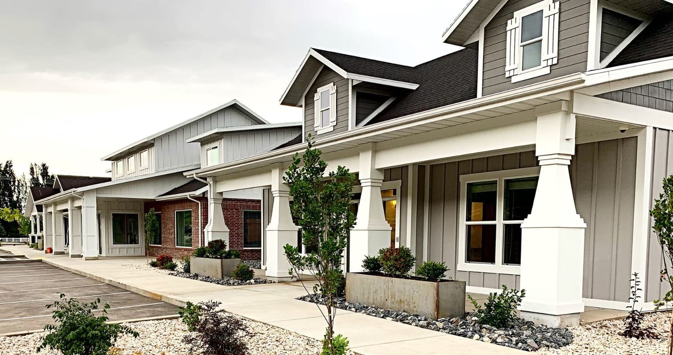 Exterior view of Petersen Farms Assisted Living building
