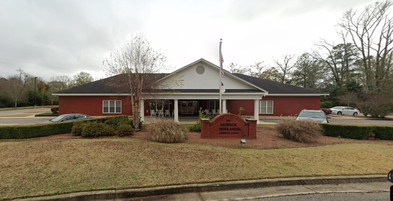 Exterior view of Hamrick Highlands Assisted Living