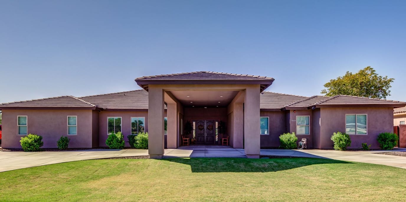 Front exterior of a senior living facility