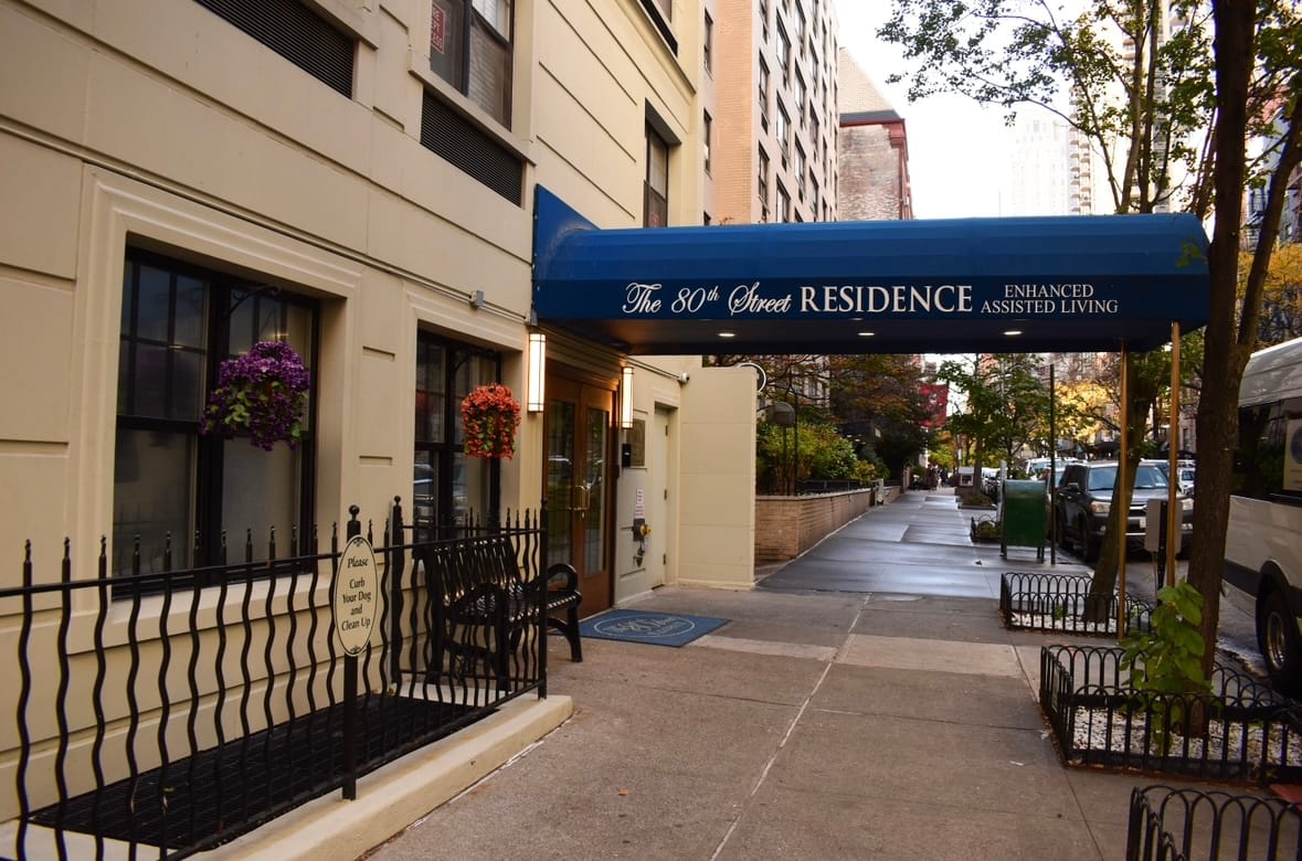 Front entrance of the 80th Street Residence