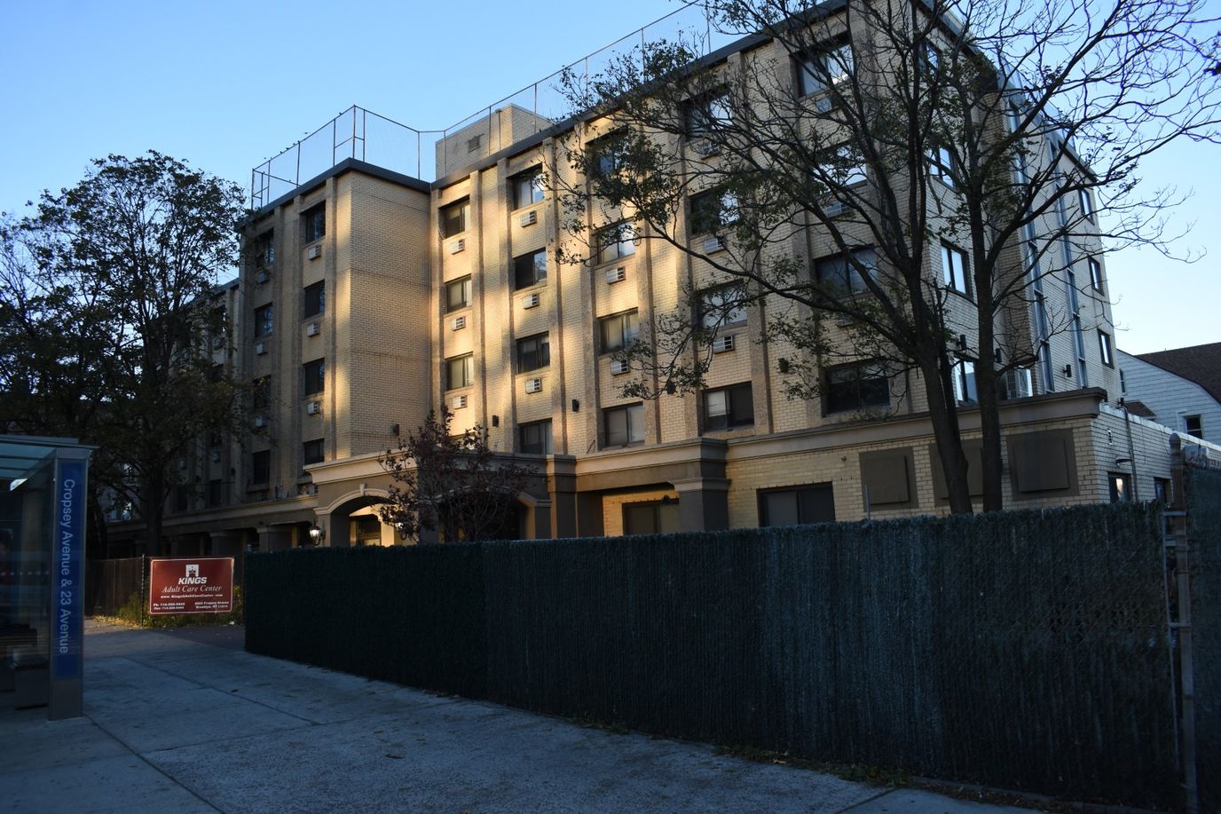 Exterior view of the Kings Adult Care Center building