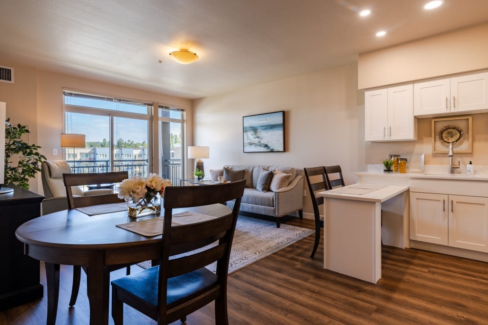 Well-furnished interior of a private living space