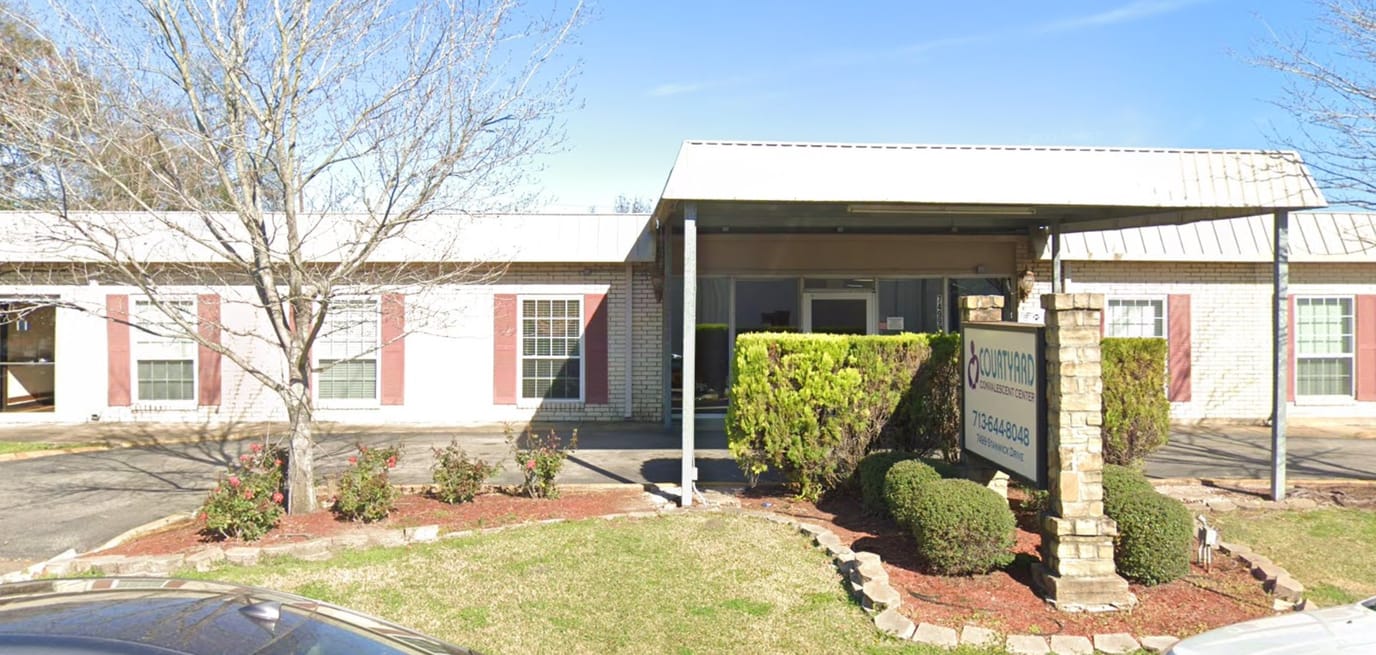 Exterior view of the Courtyard Nursing and Rehabilitation building