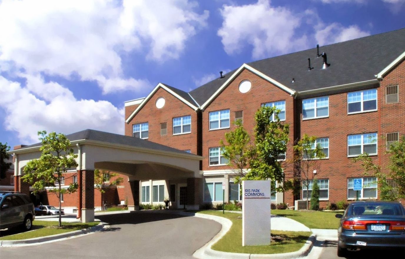 Exterior view of Iris Park Commons building
